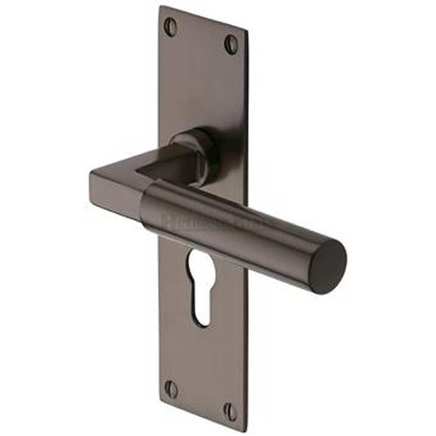 Bauhaus Euro Profile Lock Handle - BAU7348MB