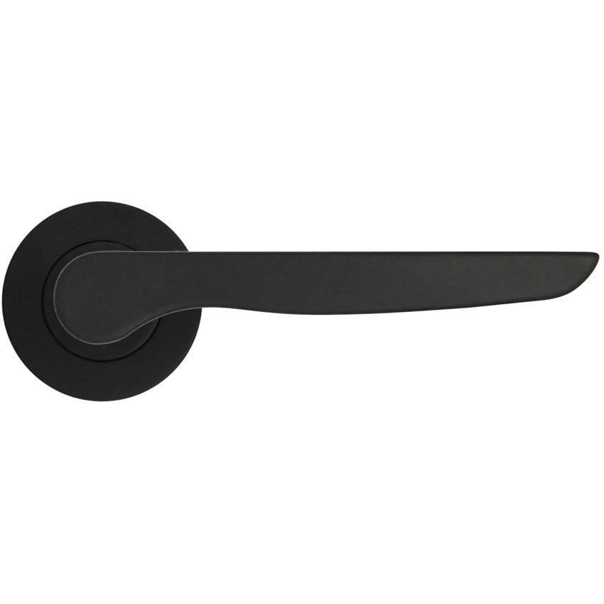 Vigo Lever on a Rose in Matt Black - ZPA080-MB