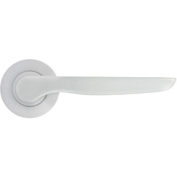 Vigo Lever on a Rose in Satin Chrome - ZPA080-SC