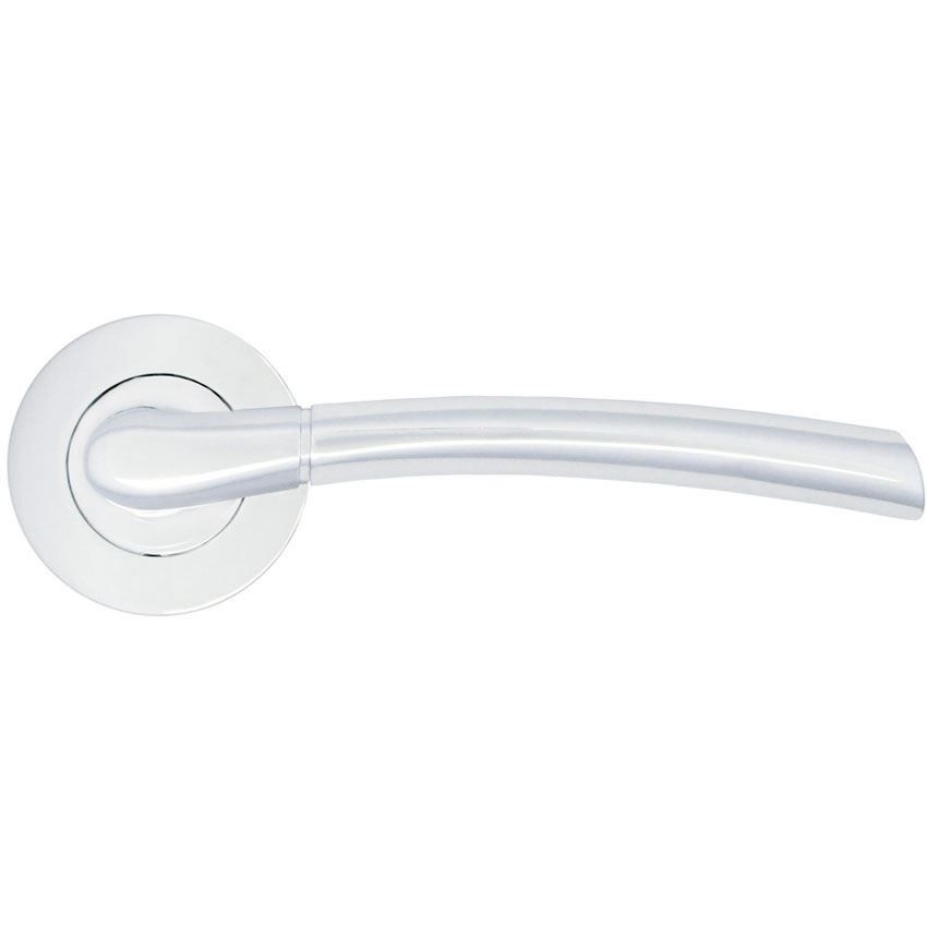 Andorra Lever on a Rose in Polished Chrome - ZPA100-CP