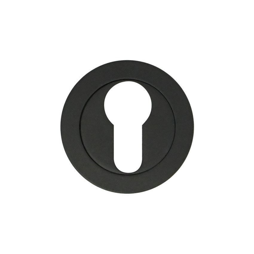 Euro profile escutcheon in Matt Black - ZPA001-MB