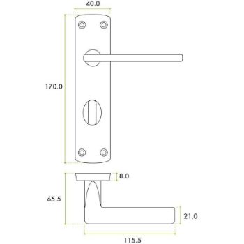 Leon Bathroom Door Pack - ZPA013-MBWC