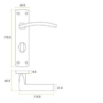 Toledo Bathroom Door Pack - ZPA033-MBWC