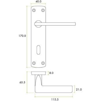 Leon Locking Door Pack - ZPA011-MBLK 