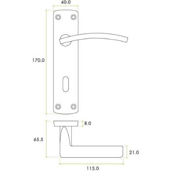 Toledo Locking Door Pack - ZPA031-MBLK 