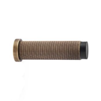 Alexander and Wilks knurled cylinder door stop - AW600AB Alexander and Wilks knurled cylinder door stop - AW600AB