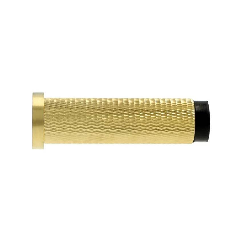 Alexander and Wilks knurled cylinder door stop - AW600SBPVD 