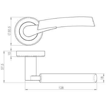 Valiant Lever on Rose - SZM014CPSN 