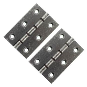 Button Tip Hinges 3" x 2" x 2.2mm in Distressed Silver - AWH3222DS  Button Tip Hinges 3" x 2" x 2.2mm in Distressed Silver - AWH3222DS