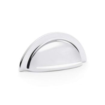 Alexander and Wilks Bardom Ridged Cabinet Cup Pull - AW903PC  Alexander and Wilks Bardom Ridged Cabinet Cup Pull - AW903PC