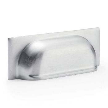 Alexander and Wilks Quantock Cup Pull Handle - Satin Chrome - AW905SC