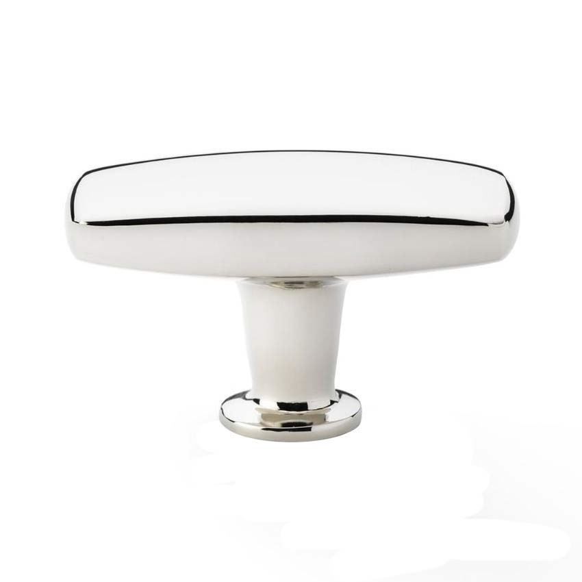 Alexander and Wilks Romulus Soap Bar Cupboard Knob in Polished Nickel - AW822-PN