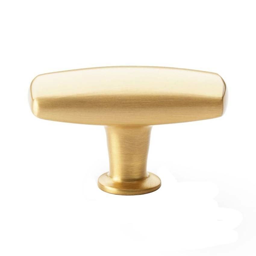 Alexander and Wilks Romulus Soap Bar Cupboard Knob in Satin Brass - AW822-SB