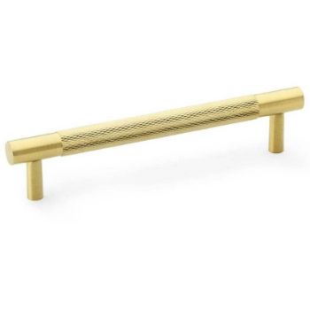 Alexander and Wilks Brunel Knurled T-Bar Handle in Satin Brass Finish AW810-SBPVD