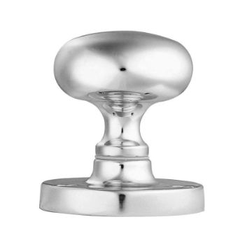 Victorian Mushroom Mortice Knob in Polished Chrome- M35CP 