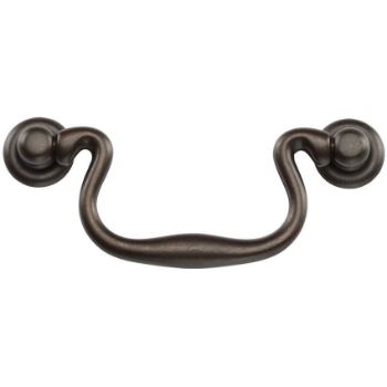 Classic Swan Drawer Drop Pull in Matt Bronze - TK3019-LBN  Classic Swan Drawer Drop Pull in Matt Bronze - TK3019-LBN