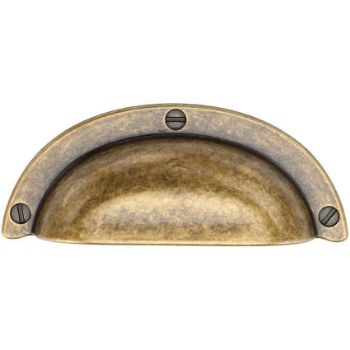 Distressed Brass Drawer Cup Pull - TK5120-064-DBS Distressed Brass Drawer Cup Pull - TK5120-064-DBS