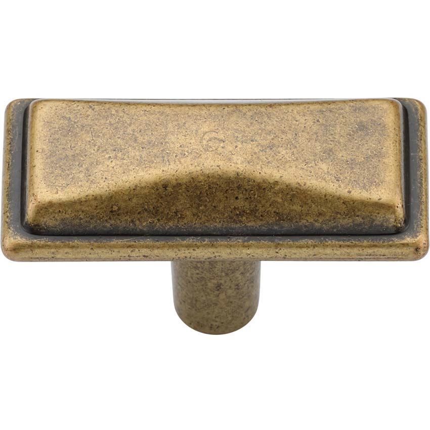 Luca Cabinet Knob in Distressed Brass - TK4090-045-DBS