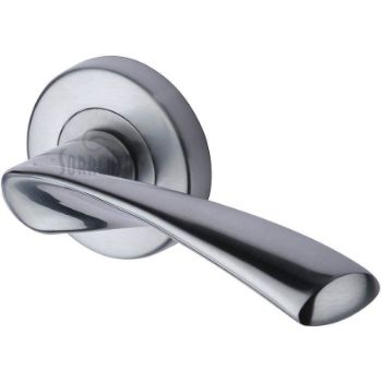 Treviso Door Handles in Satin Chrome Finish - SC-2042-SC