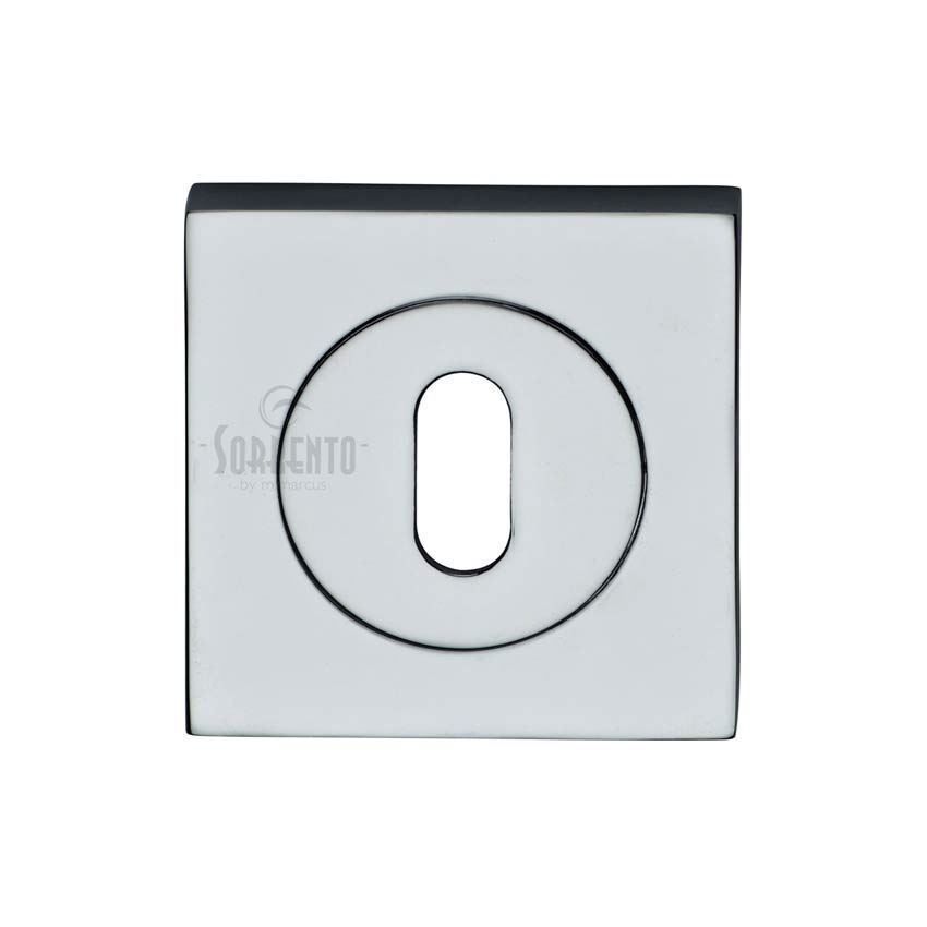 Sorrento Square Standard Escutcheon in Polished Chrome Finish - SC-SQ0191-PC 