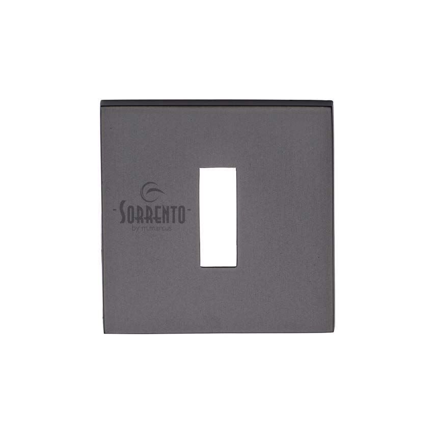 Square Standard Escutcheon in Matt Black - 5M-4048-Q-153