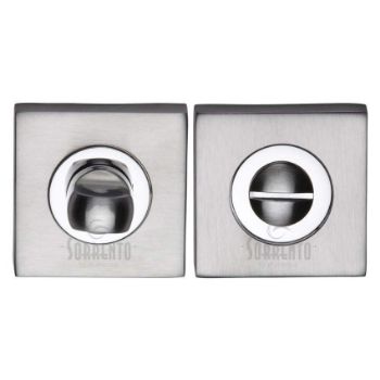 Sorrento square bathroom turn and release in dual chrome - SC-SQ0195-AP Sorrento square bathroom turn and release in dual chrome - SC-SQ0195-AP