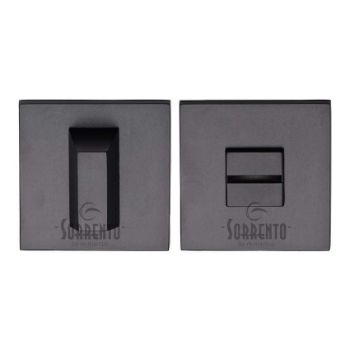 Square Bathroom Turn & Release in Matt Black - 5M-4040-Q-153 Square Bathroom Turn & Release in Matt Black - 5M-4040-Q-153