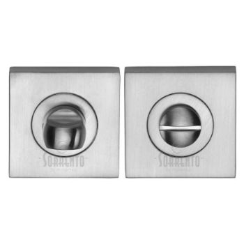 Sorrento square bathroom turn and release in satin chrome - SC-SQ0195-SC  Sorrento square bathroom turn and release in satin chrome - SC-SQ0195-SC