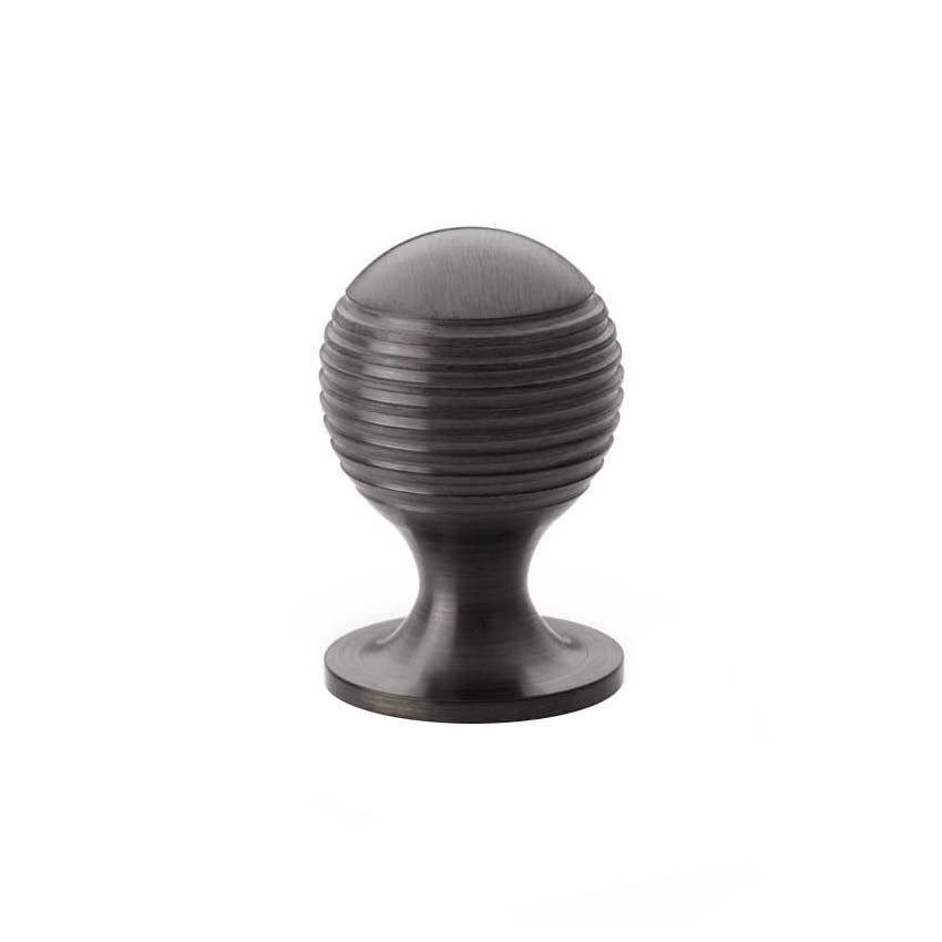 Alexander and Wilks Caesar Cupboard Knob on Round Rose - AW832-BLPVD 