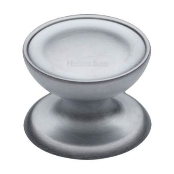 Surrey Cabinet Knob in Satin Chrome - C4386-SC  Surrey Cabinet Knob in Satin Chrome - C4386-SC