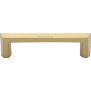 Hex Profile Cabinet Pull Handle in Satin Brass - C4473-SB 