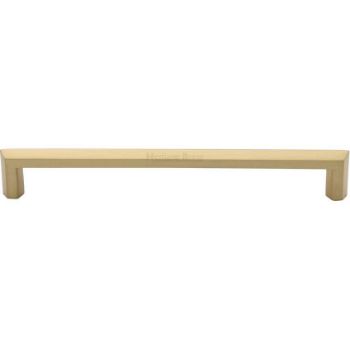 Hex Profile Cabinet Pull Handle in Satin Brass - C4473-SB 