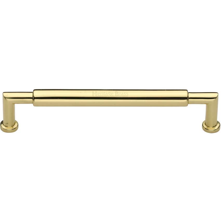 Bauhaus Round Cabinet Pull Handle in Polished Brass - C0319-PB