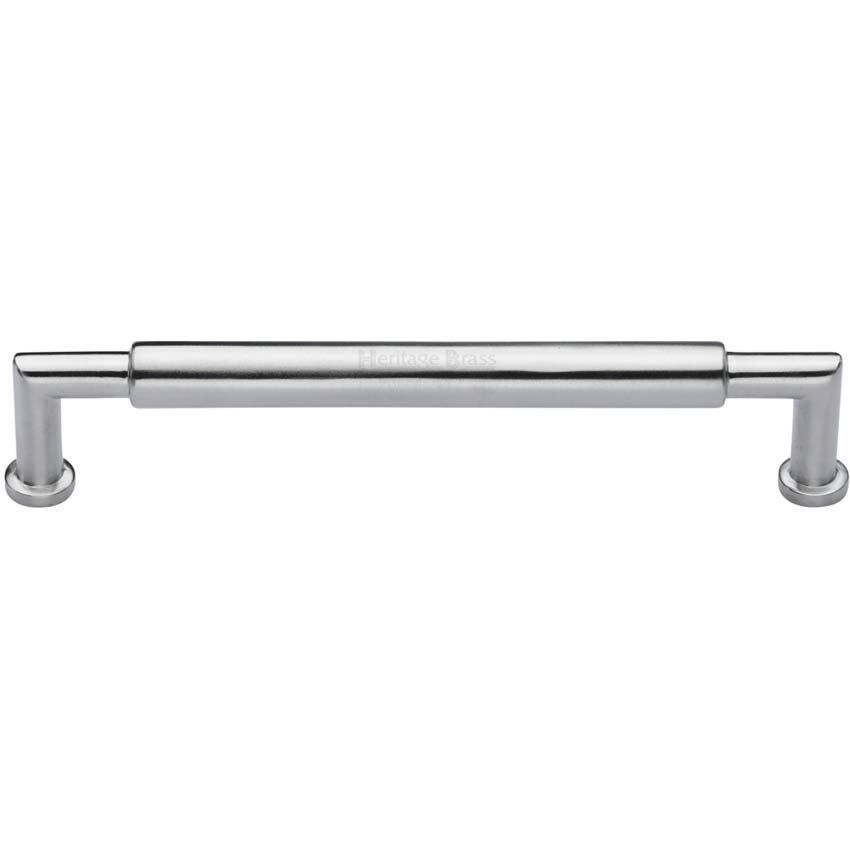 Bauhaus Round Cabinet Pull Handle in Satin Chrome - C0319-SC