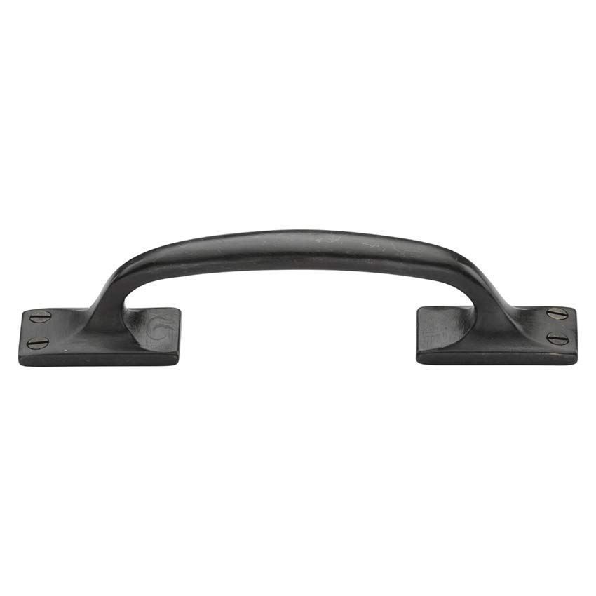 Rustic Dark Bronze Offset Cabinet Pull Handle - RDB1145