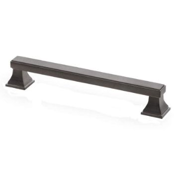 Alexander and Wilks Jesper Square Cabinet Pull Handle - Dark Graphite Grey - AW813-BLPVD