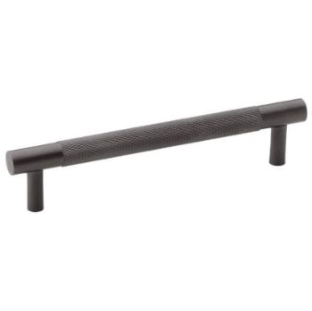 Alexander and Wilks Brunel Knurled T-Bar Handle in Dark Graphite Grey PVD Finish AW810-BLPVD 