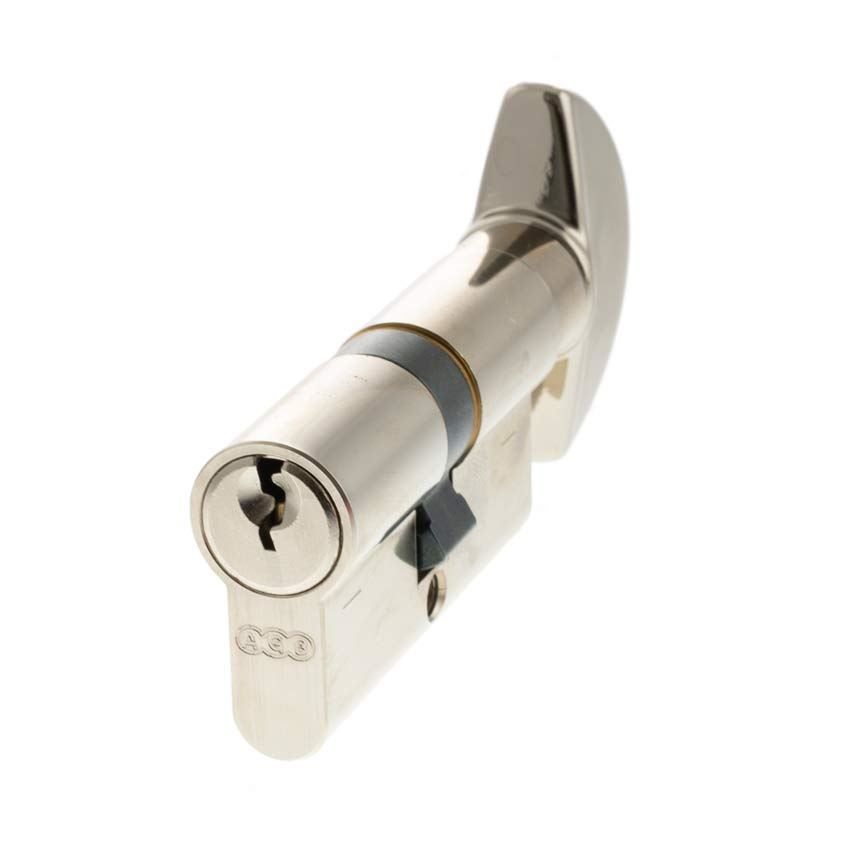 AGB Euro Profile 5 Pin Turn and Release Cylinder - Polished Nickel 