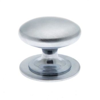 Jedo Plain Cupboard Knob- Satin Chrome- JV47ASC  Jedo Plain Cupboard Knob- Satin Chrome- JV47ASC