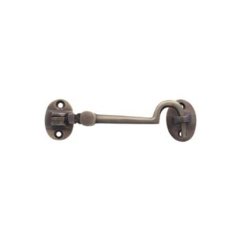 Silent Pattern Cabin Hook in Antique Brass - F776-AB 