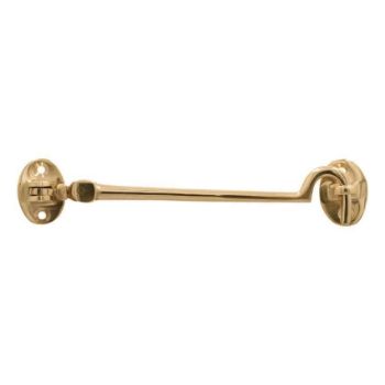 Silent Pattern Cabin Hook in Polished Brass - F776-PBU 
