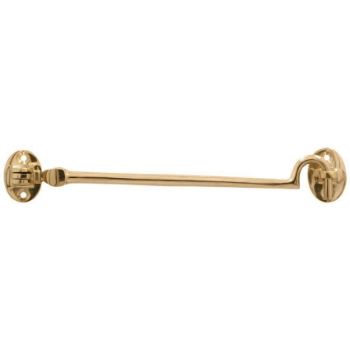 Silent Pattern Cabin Hook in Polished Brass - F776-PBU