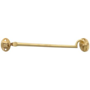 Silent Pattern Cabin Hook in Satin Brass - F776-SB