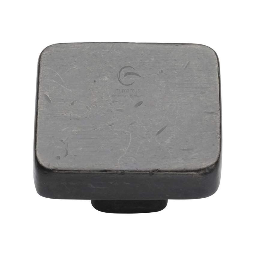 Rustic Dark Bronze Square Cabinet Knob - RDB3674