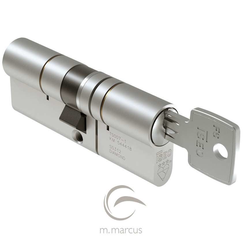 3 Star High Security Cylinder Key-Key in Satin Nickel - IS82F60-9 