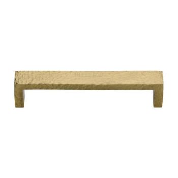 Hammered Wide Metro Cabinet Pull Handle in Satin Brass - C4525-SB Hammered Wide Metro Cabinet Pull Handle in Satin Brass - C4525-SB