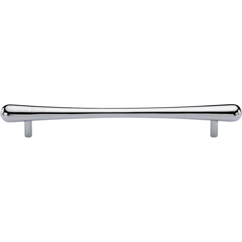 T-Bar Raindrop Cabinet Pull Handle in Polished Chrome - C3570-PC
