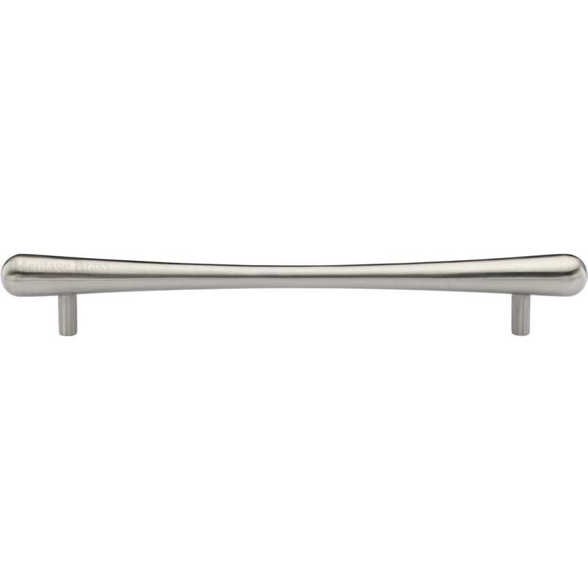 T-Bar Raindrop Cabinet Pull Handle in Satin Nickel - C3570-SN