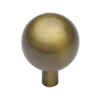 Sphere Cabinet Knob in Antique Brass - C8323-AT  Sphere Cabinet Knob in Antique Brass - C8323-AT