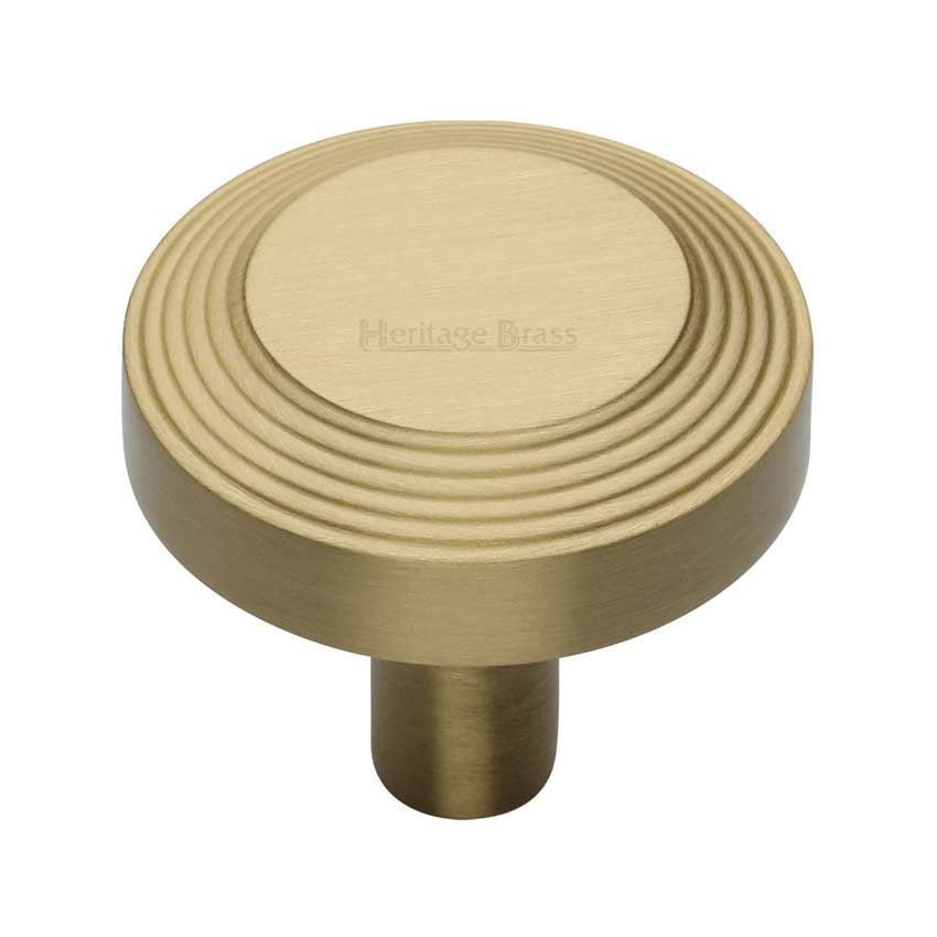 Ridge Cabinet Knob in Satin Brass - C3956-SB